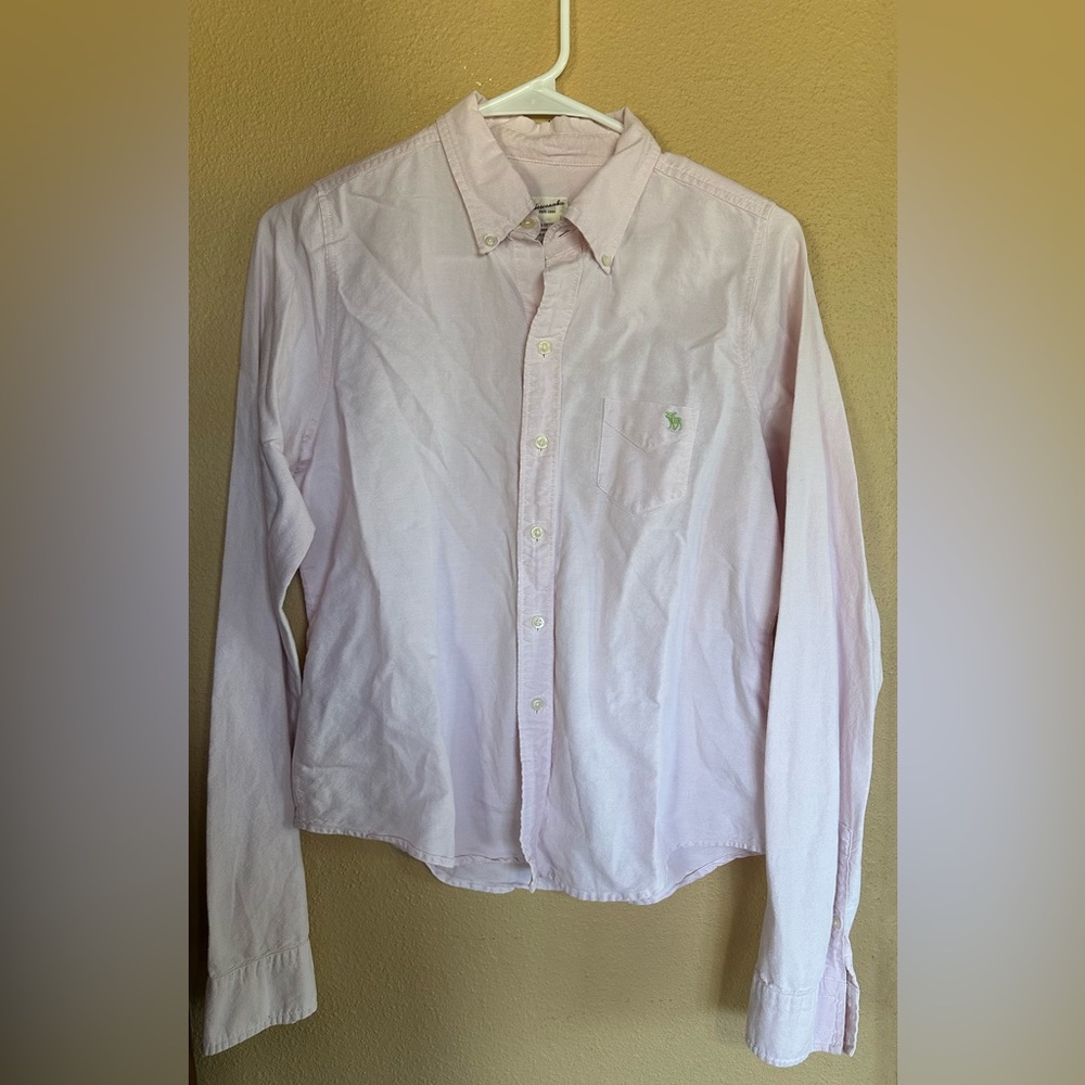 Abercrombie Light Pink Button Down Shirt Size Medium.